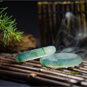 One piece certified Jade Color Ice Kind Floating Flower Water Foam Jade Bracelet